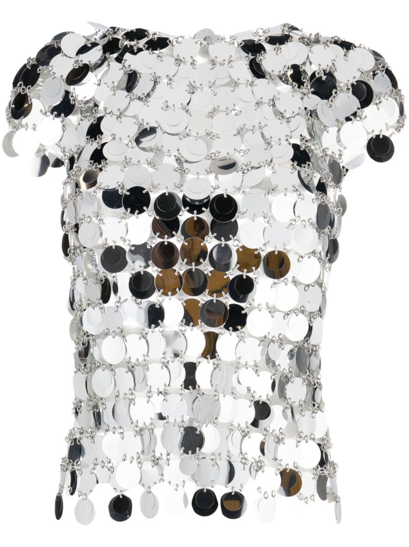 Silver Chainmail Top