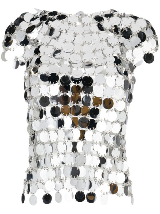 Silver Chainmail Top