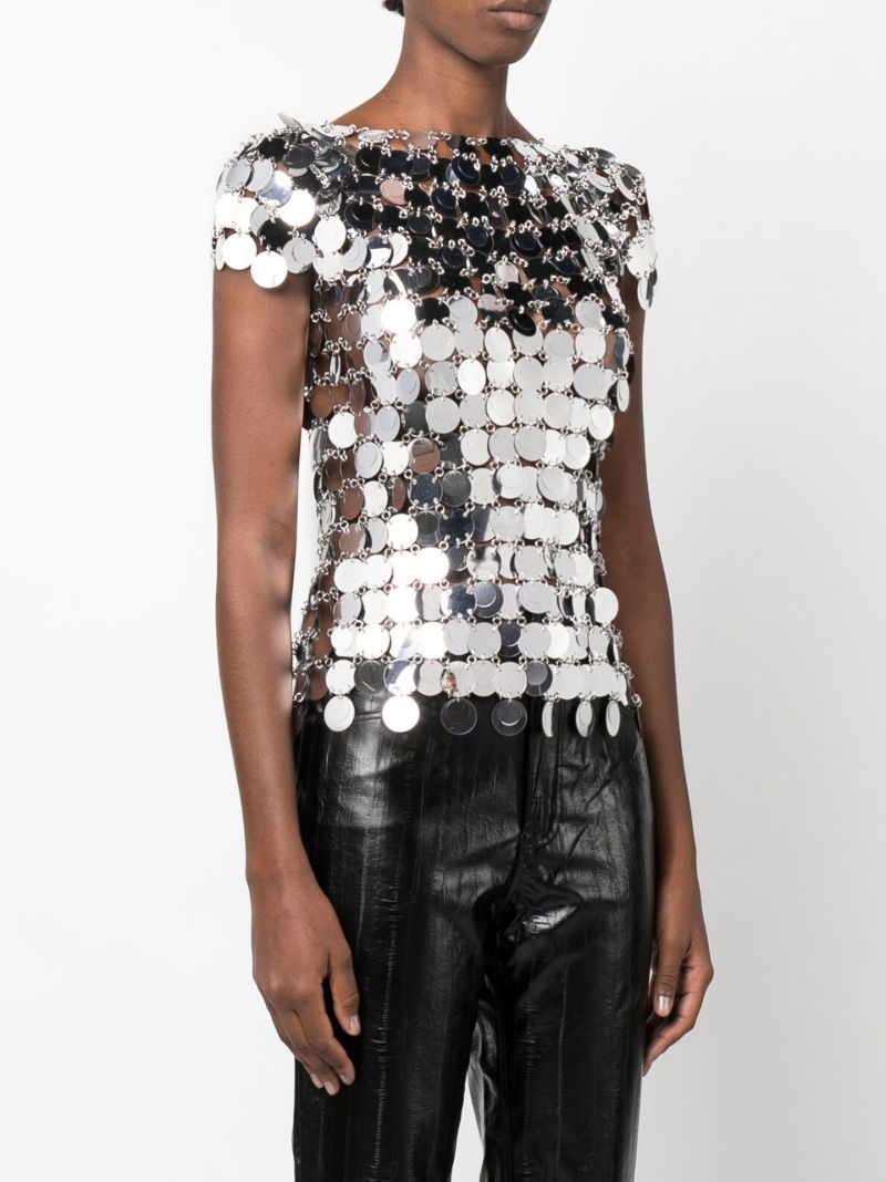 Silver Chainmail Top