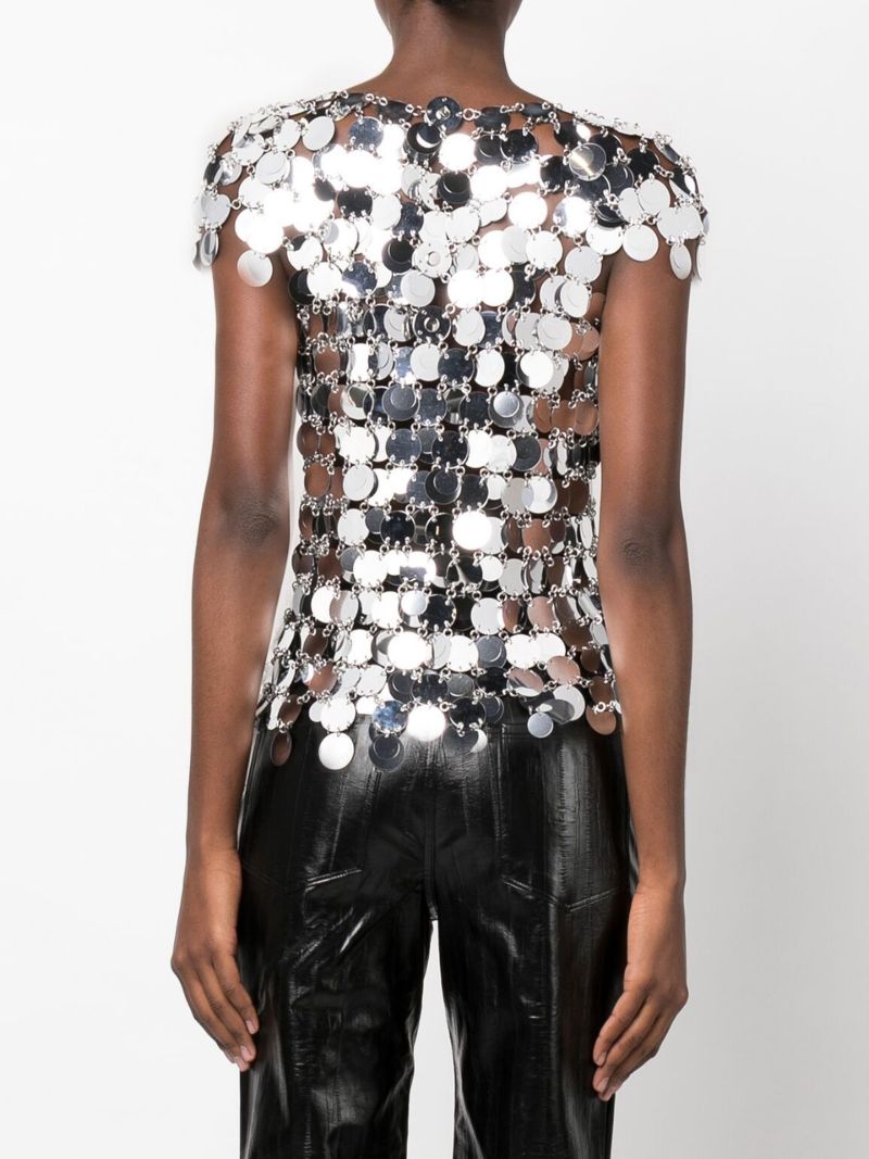Silver Chainmail Top