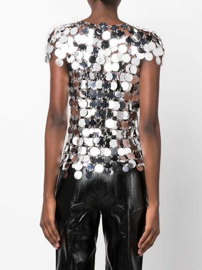 Silver Chainmail Top