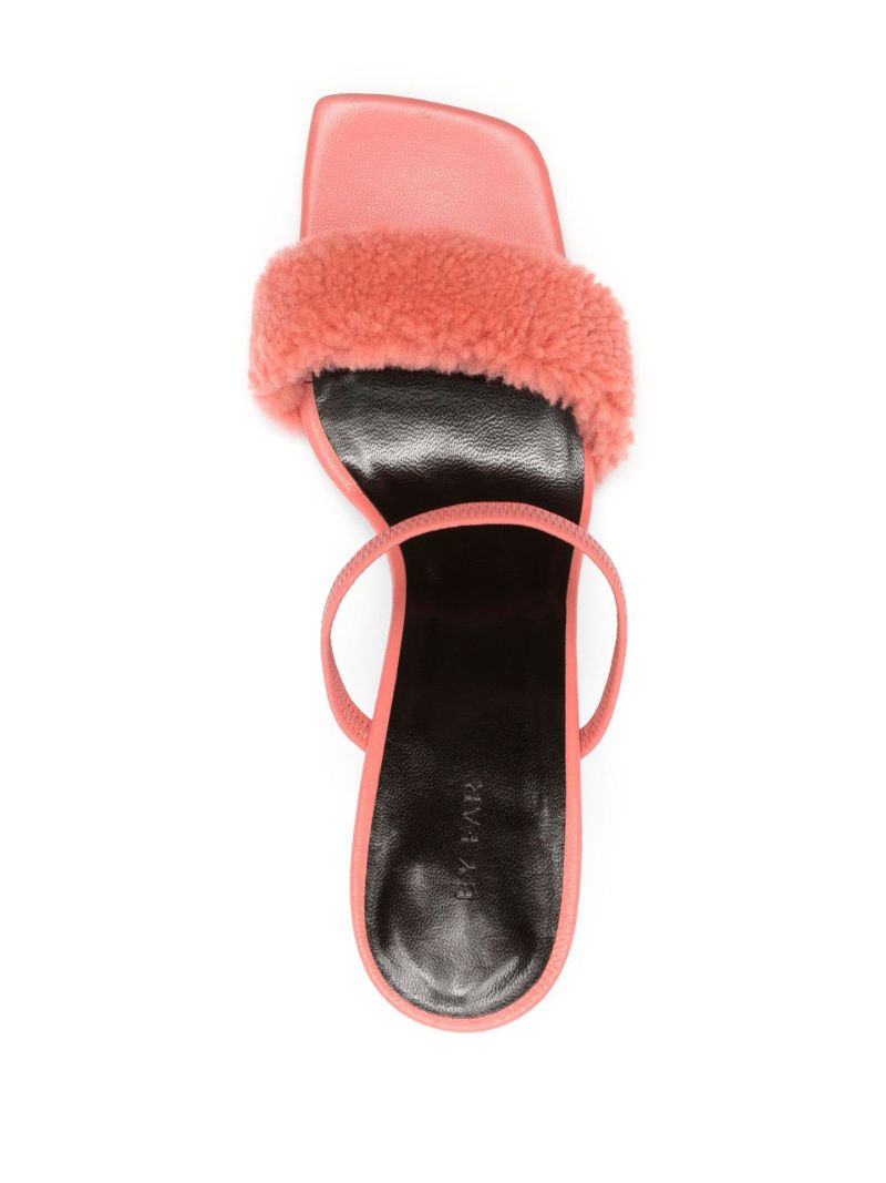 Pink Ada 100 Shearling Sandals