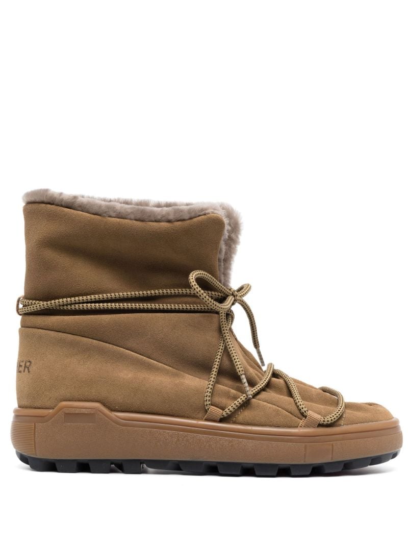 Brown Chamonix Suede Snow Boots