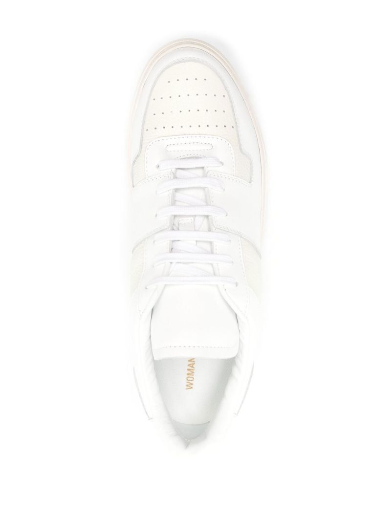 White Decades Leather Sneakers