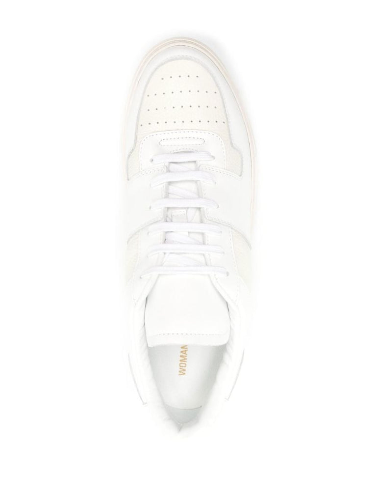 White Decades Leather Sneakers