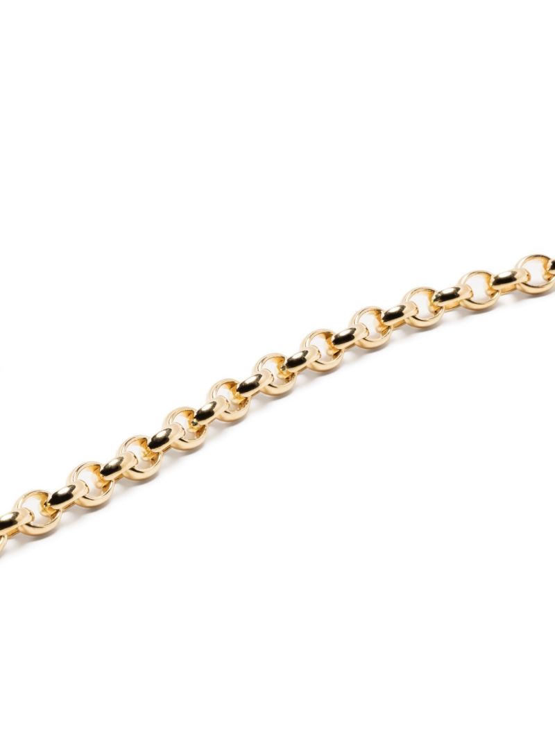 18k Yellow Gold Heavy Belcher Sister Hook Choker Diamond Necklace
