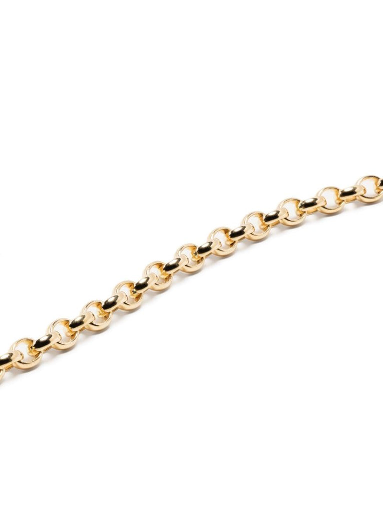 18k Yellow Gold Heavy Belcher Sister Hook Choker Diamond Necklace