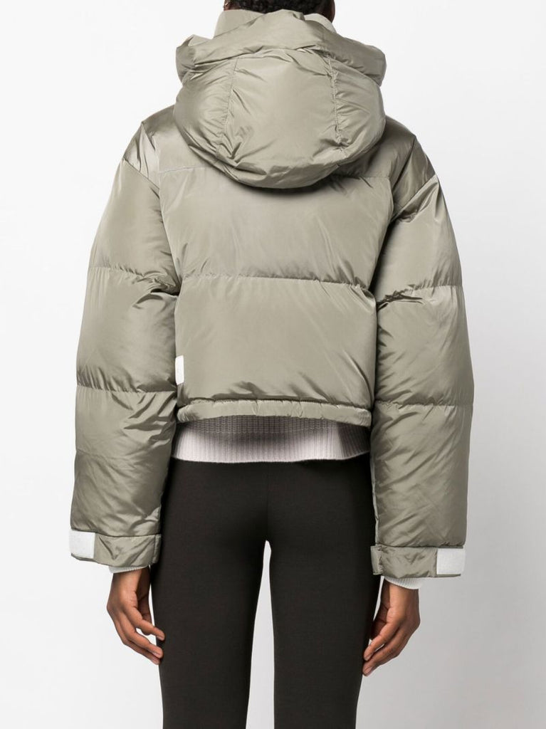 Green Willow Short Puffer Jacket