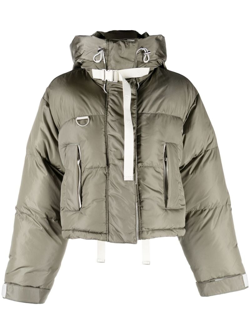 Green Willow Short Puffer Jacket