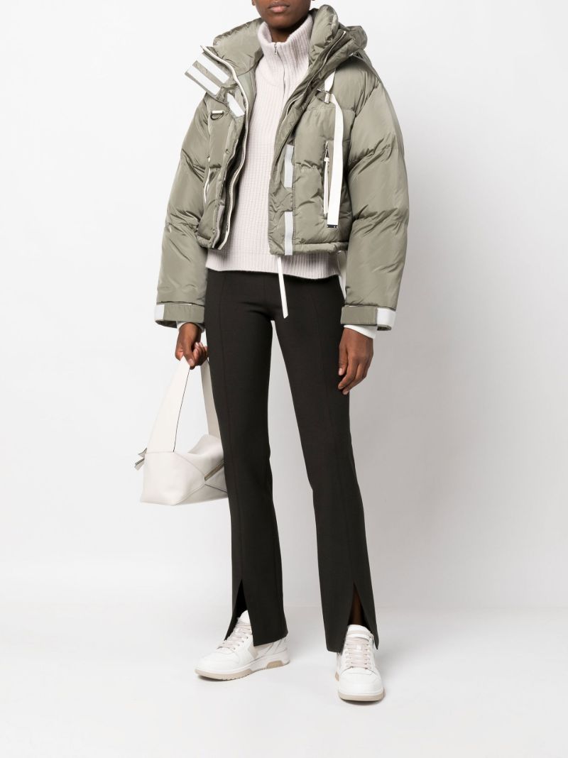 Green Willow Short Puffer Jacket