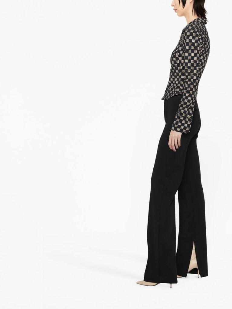 Black Lara Monogram Ã¢â_x0082_¬Ë_x009c_90s Zipped Shirt