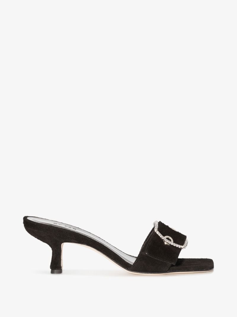 Black Davina 60 Suede Sandals