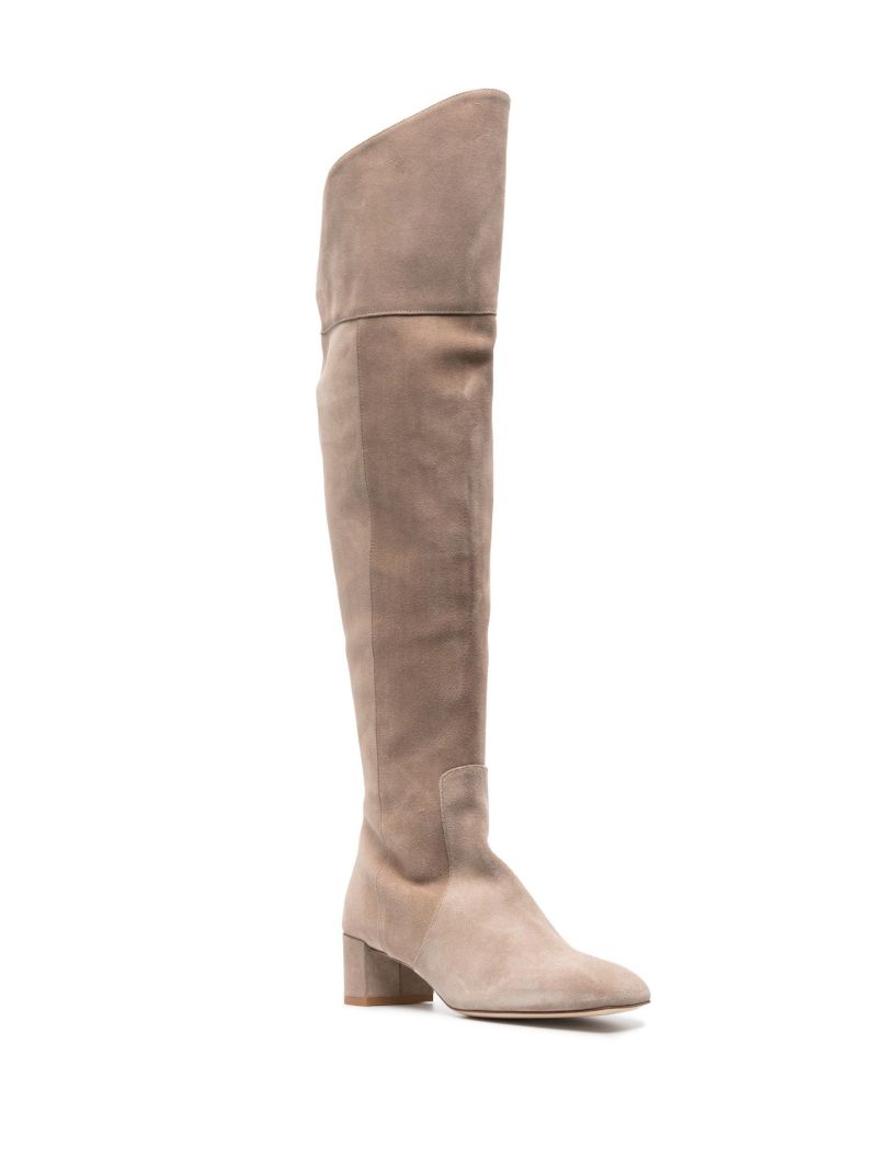 Neutral Letizia 45 Over-the-knee Suede Boots