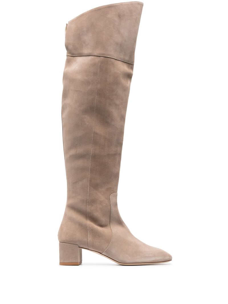 Neutral Letizia 45 Over-the-knee Suede Boots