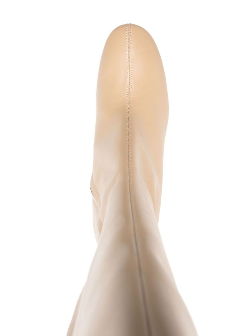 Neutral Ariana 75 Leather Boots
