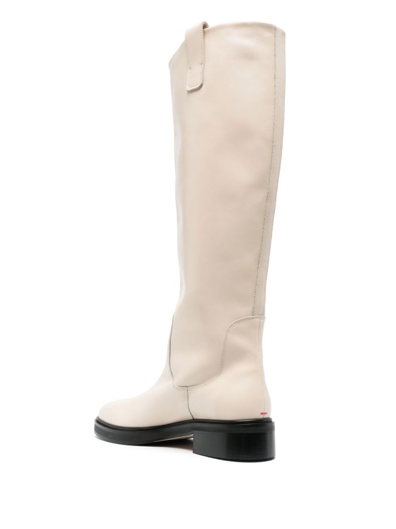 Neutral Henry Leather Knee-high Boots