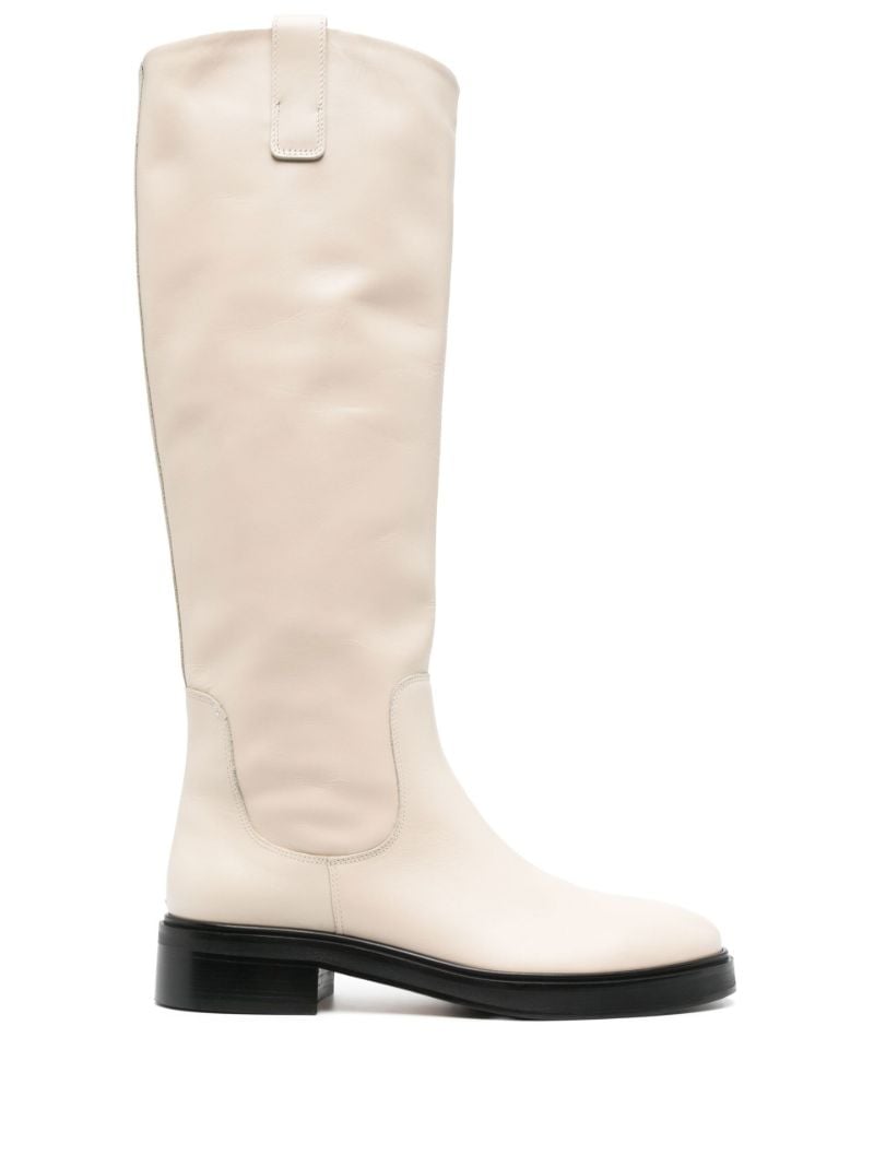 Neutral Henry Leather Knee-high Boots