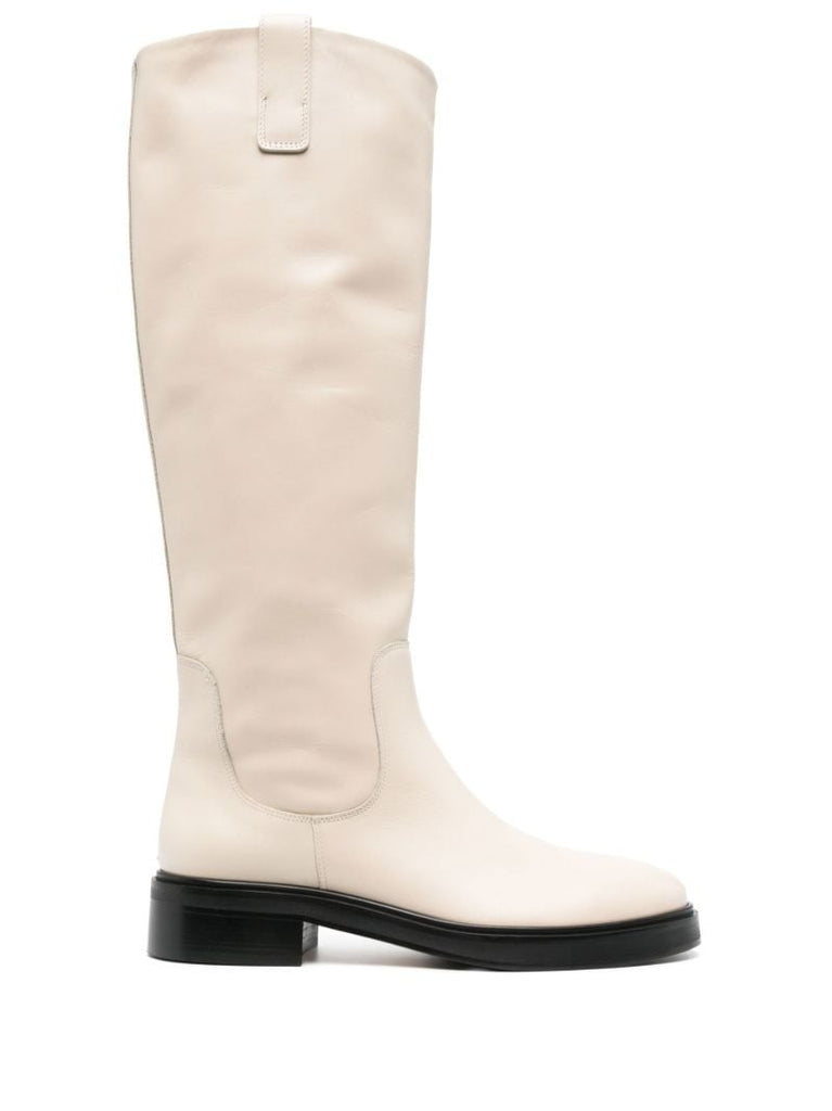 Neutral Henry Leather Knee-high Boots
