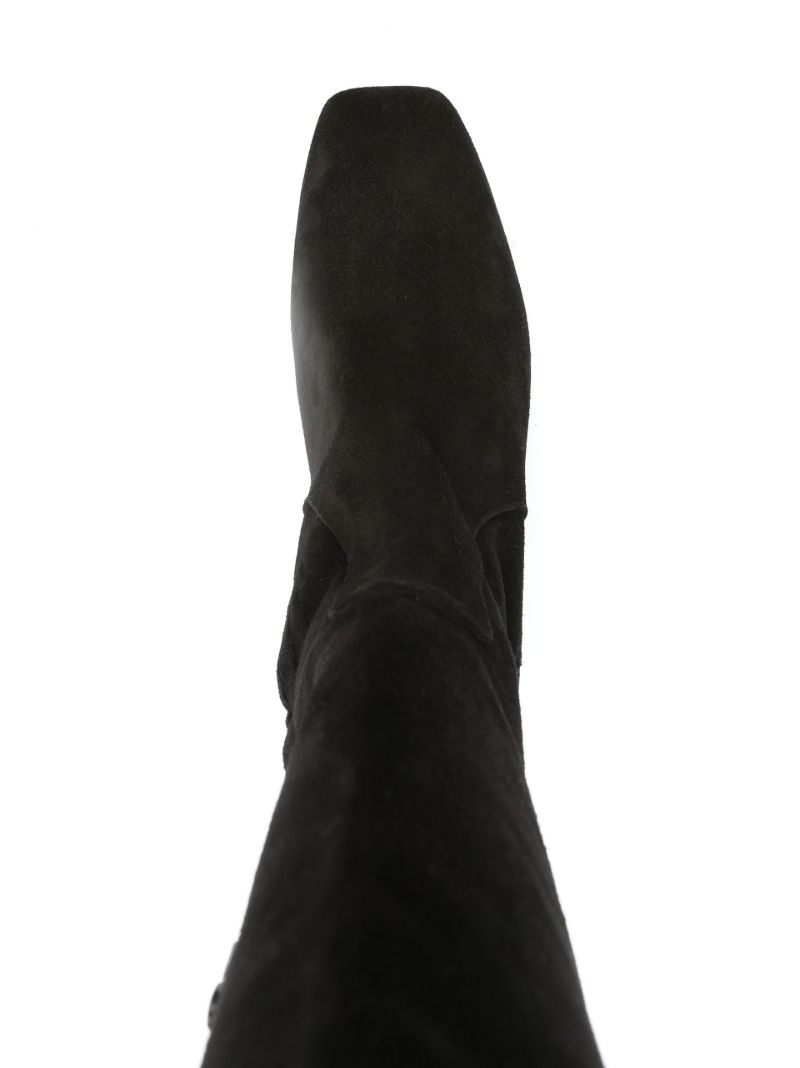 Black Letizia Over-the-knee Suede Boots