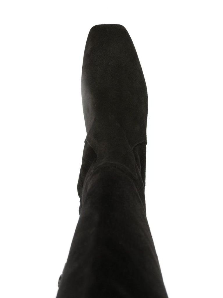 Black Letizia Over-the-knee Suede Boots