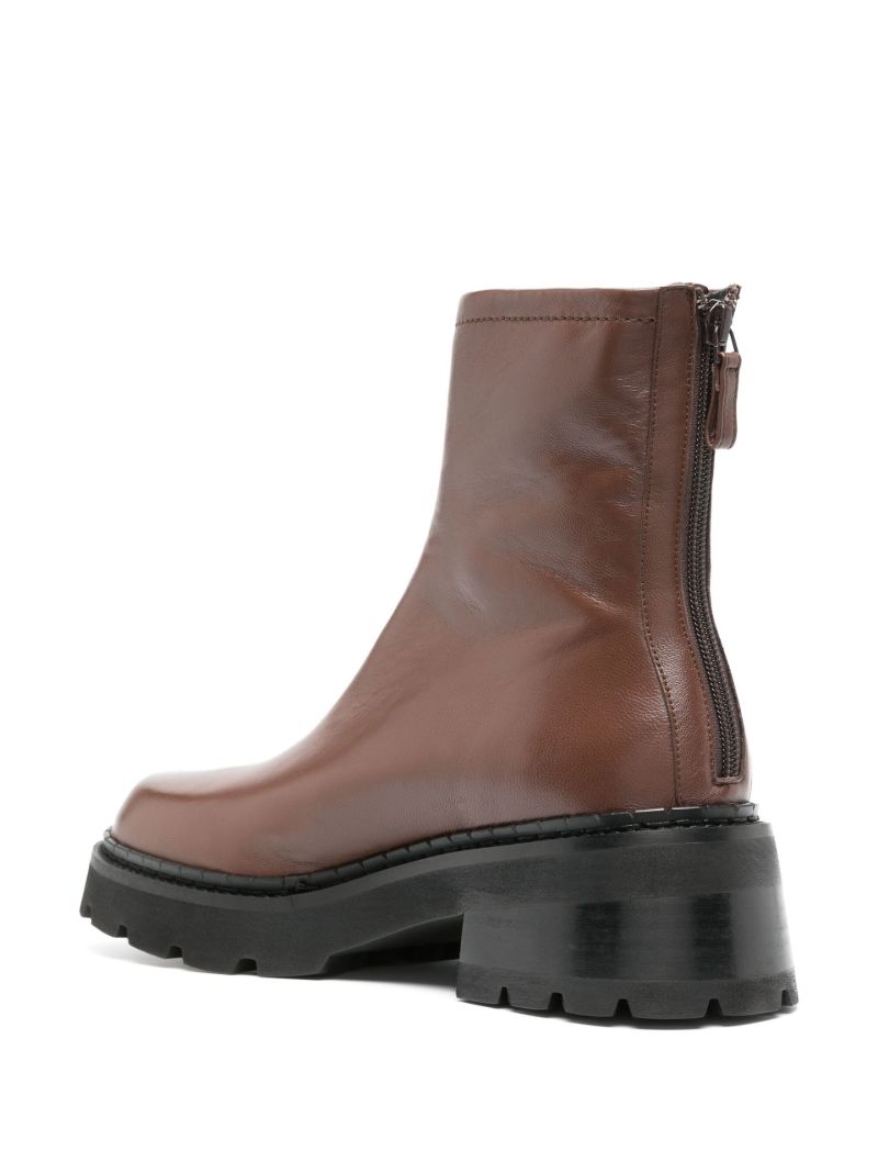 Brown Alister 50 Round Toe Leather Boots