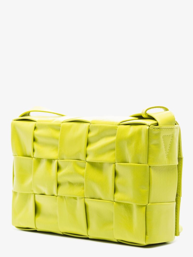 Green Cassette Medium Leather Shoulder Bag