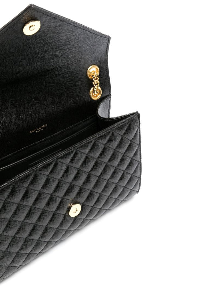 Black Medium Envelope Shoulder Bag