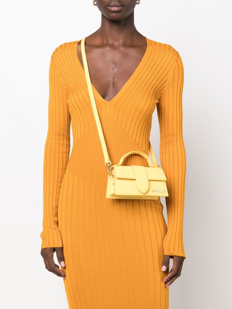 Yellow Le Bambino Leather Shoulder Bag