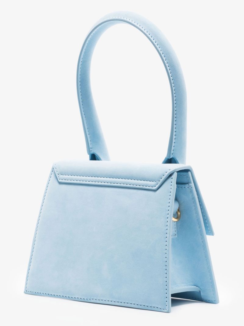 Blue Le Chiquito Moyen Leather Tote Bag