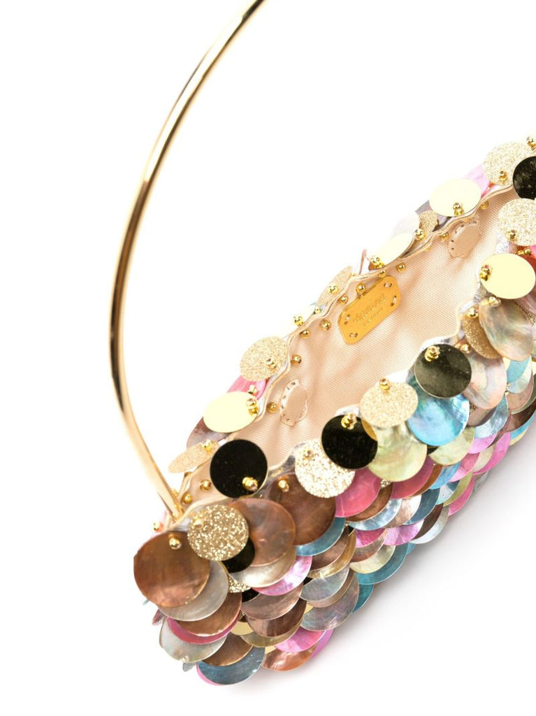 Gold-tone Les Gouttelettes Sequinned Mini Bag