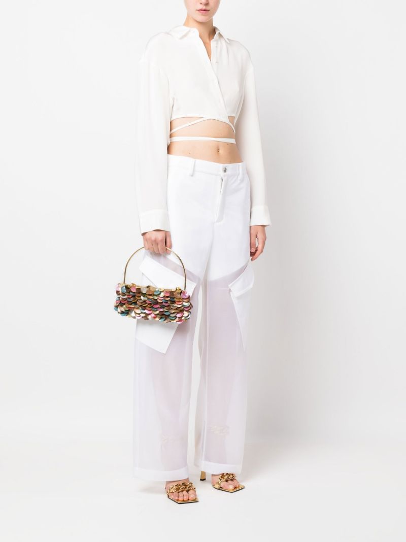 Gold-tone Les Gouttelettes Sequinned Mini Bag