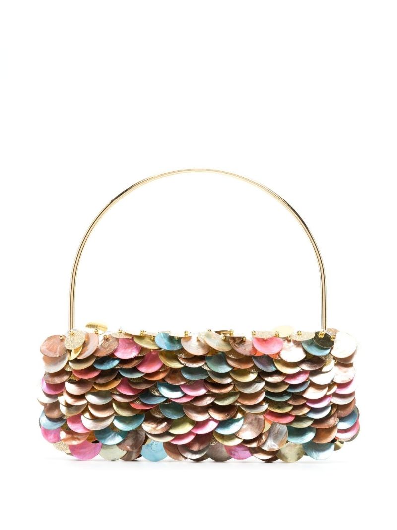 Gold-tone Les Gouttelettes Sequinned Mini Bag