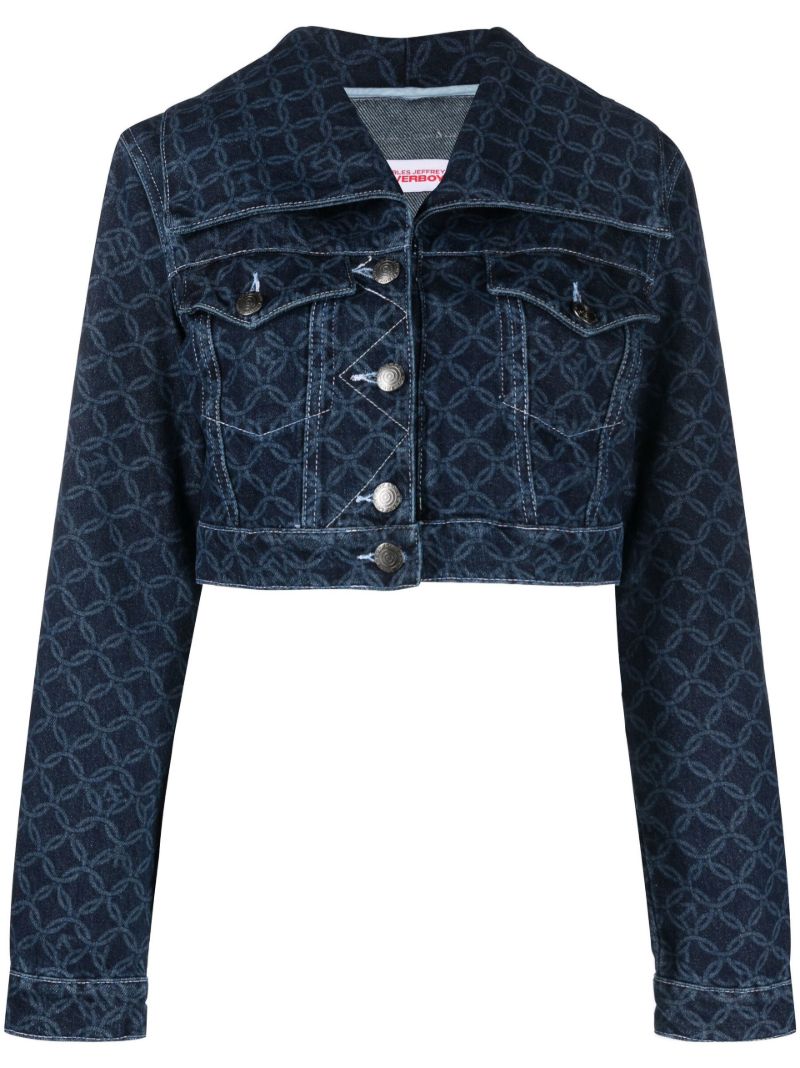Blue Lady Cropped Denim Jacket