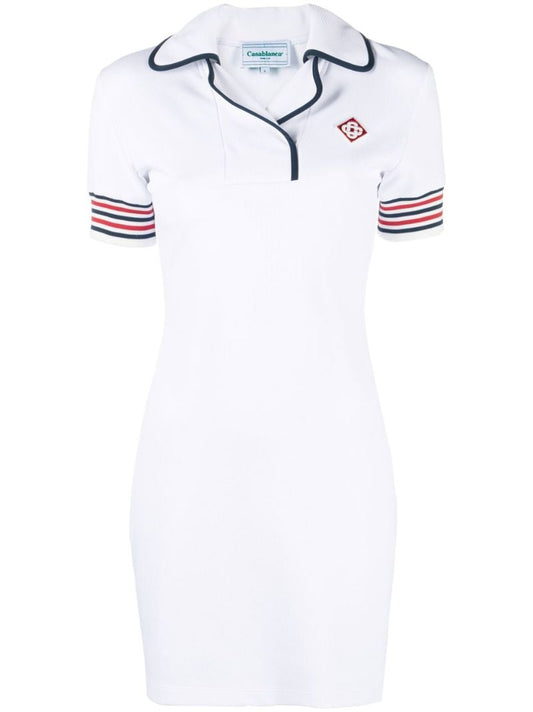 White Logo Mini Dress