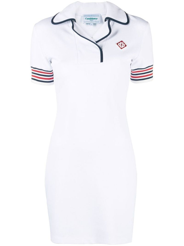 White Logo Mini Dress