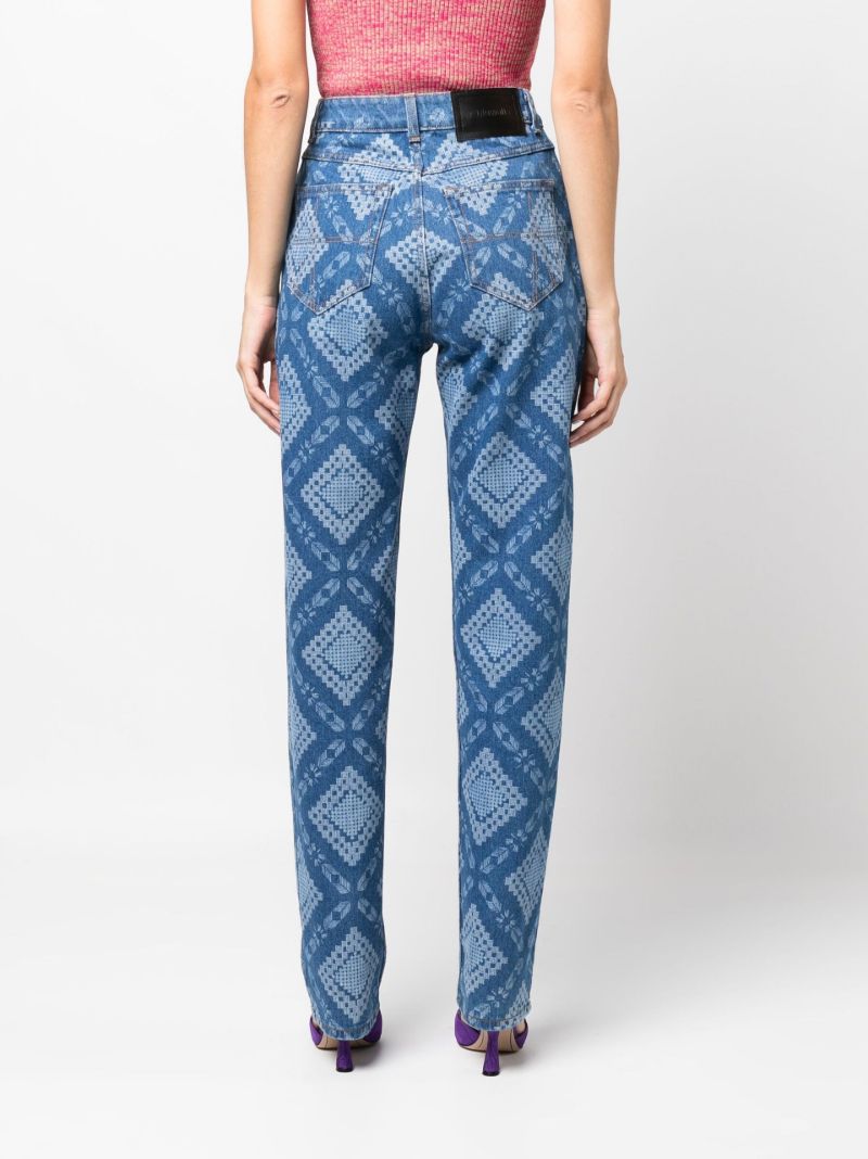 Blue Gifty Straight-leg Jeans
