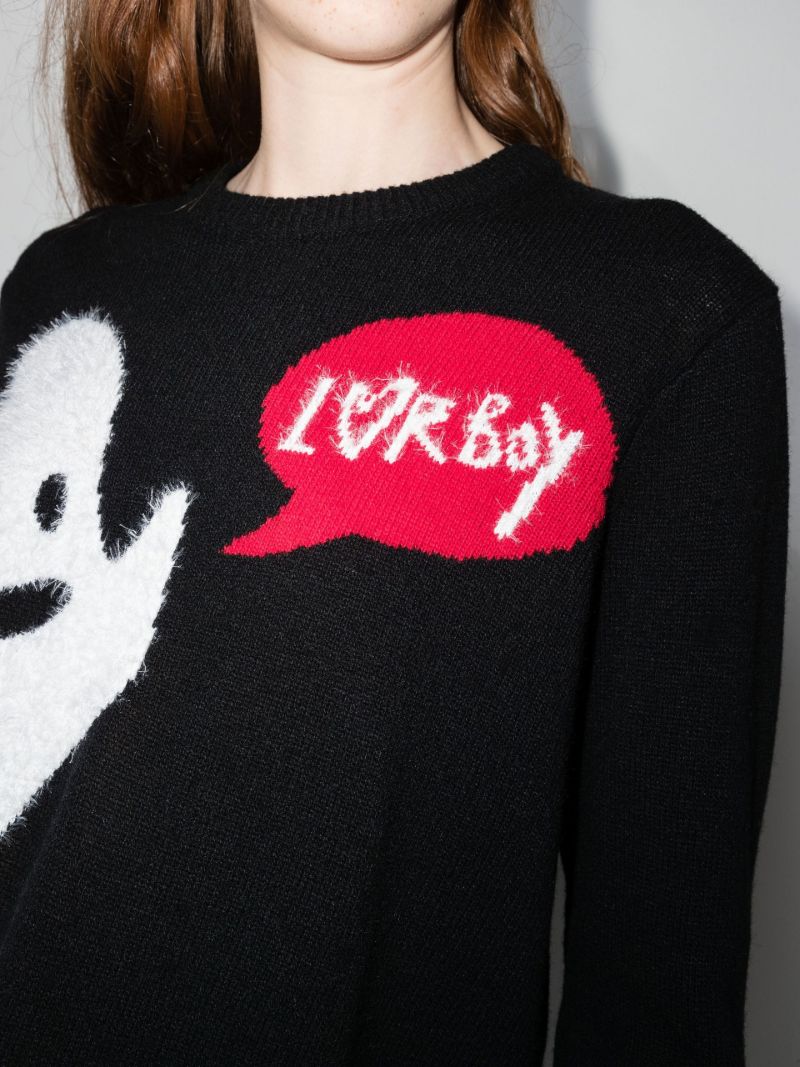 Black Ghost Knitted Sweater
