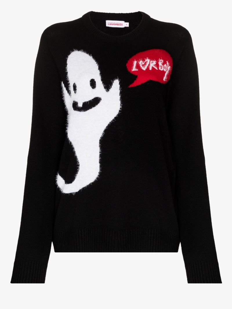 Black Ghost Knitted Sweater