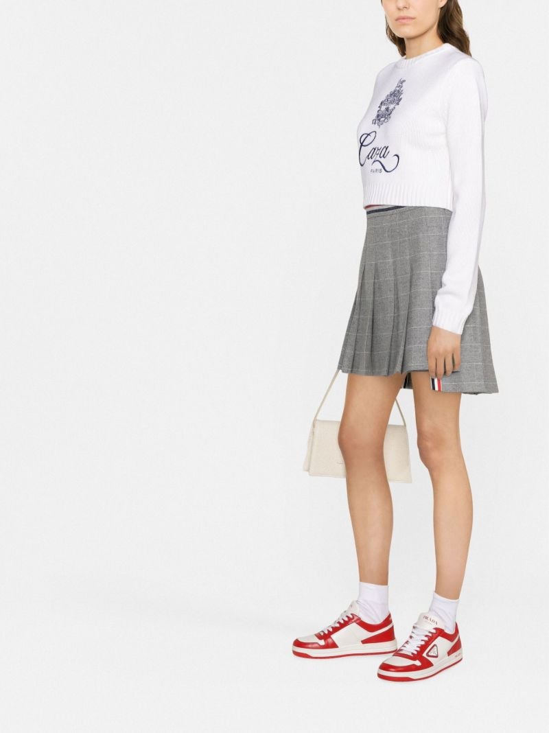 White Embleme De Caza Merino Wool Sweater
