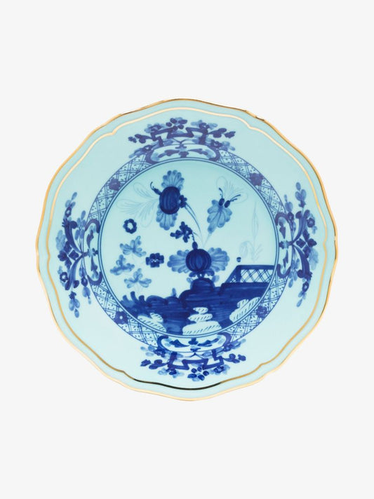 Blue Oriente Italiano Iris Porcelain Bread Plate