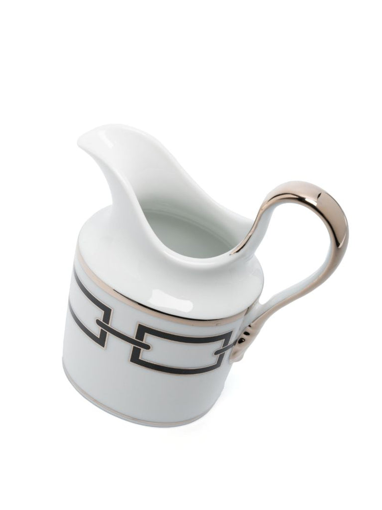 White Catene Nero Porcelain Milk Jug
