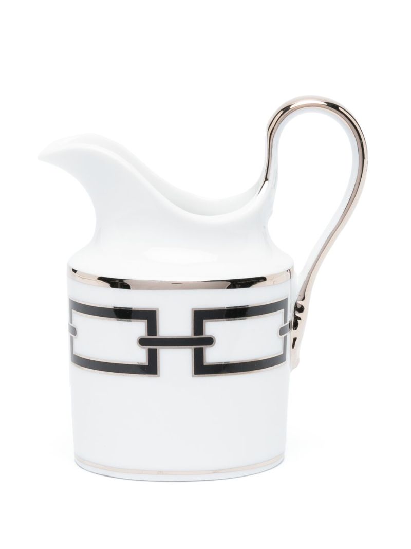 White Catene Nero Porcelain Milk Jug