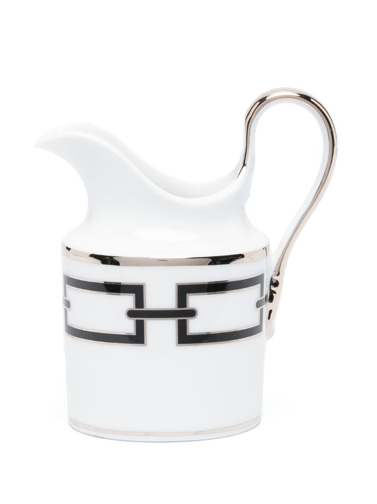 White Catene Nero Porcelain Milk Jug