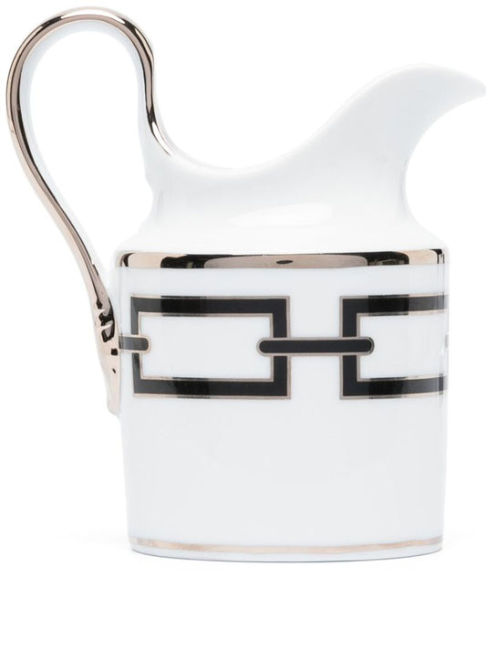 White Catene Nero Porcelain Milk Jug