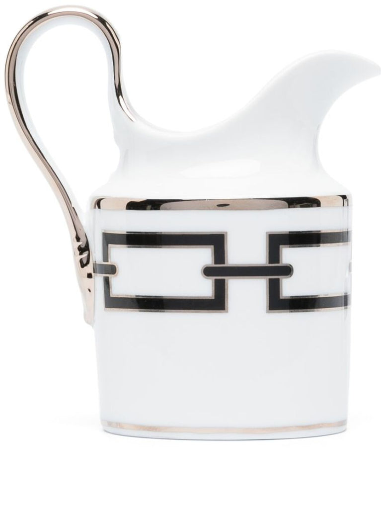 White Catene Nero Porcelain Milk Jug