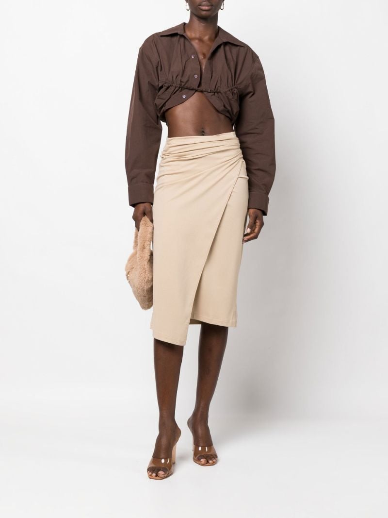 Brown La Chemise Machou Bolero Shirt