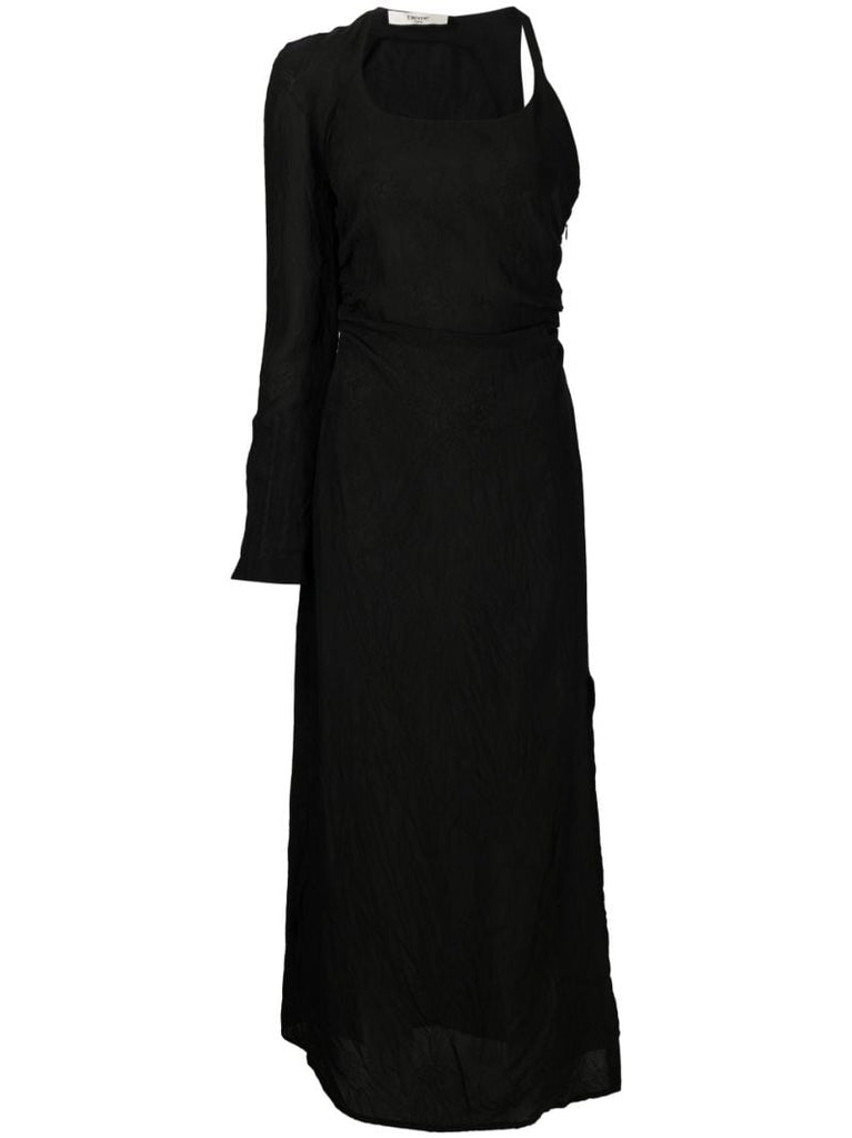 Black One-sleeve Dress