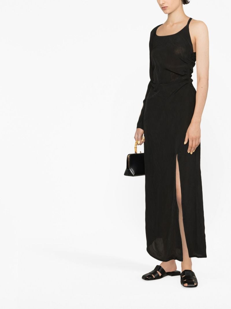 Black One-sleeve Dress