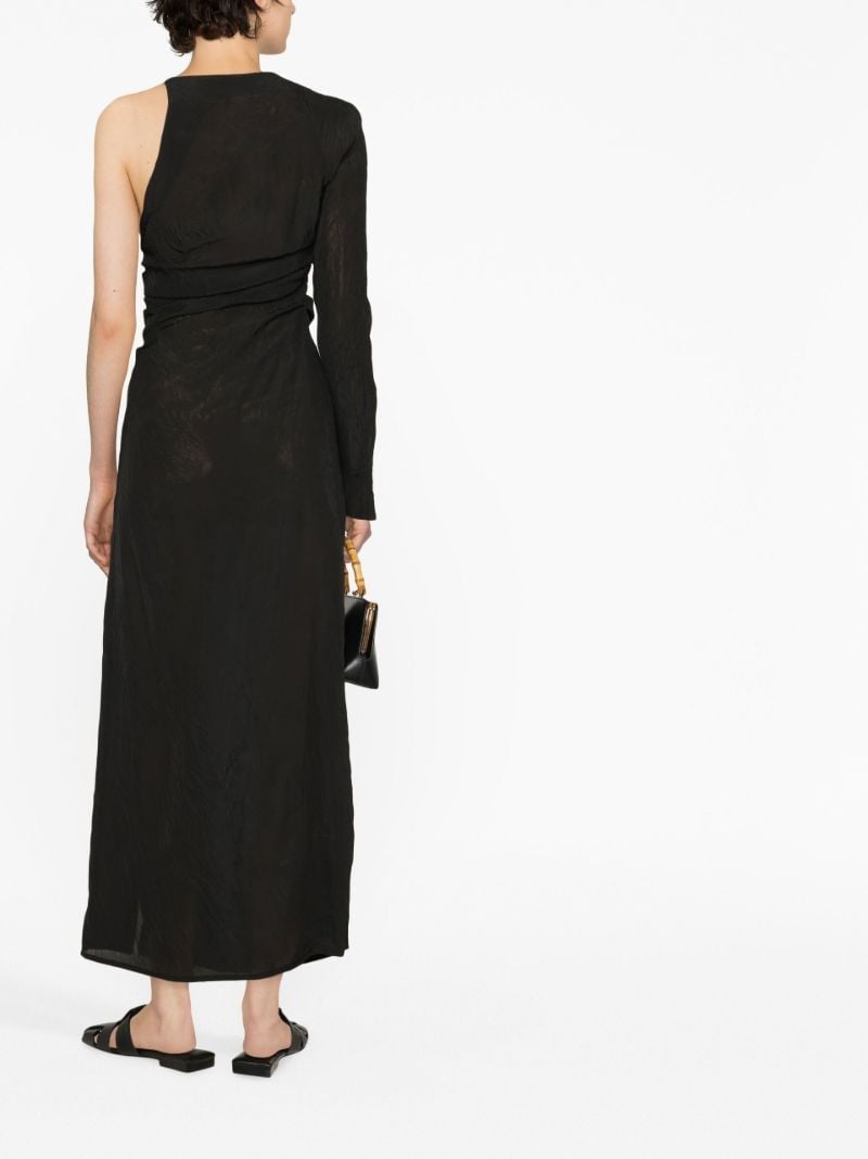 Black One-sleeve Dress
