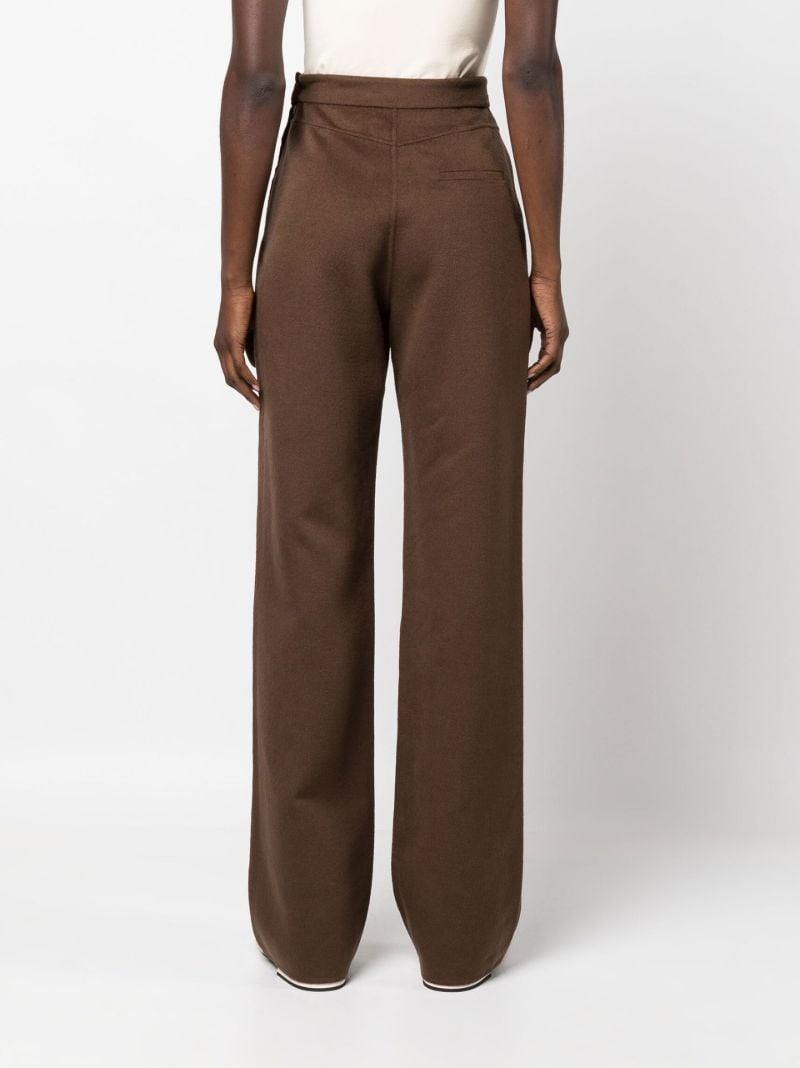 Brown Bya Wool Trousers